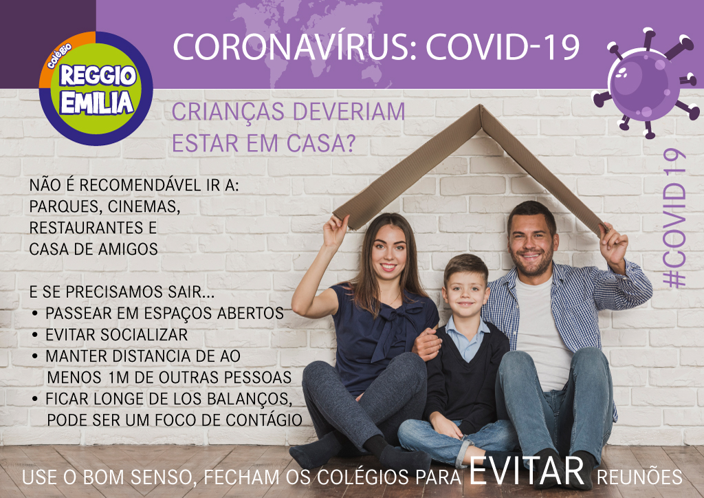 Coronavírus: fique em casa! pela nossa saúde